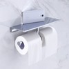 Sanliv Toilet Paper Holders,Chrome Double Toilet Paper Roll Holder with