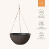 LA JOLIE MUSE Large Hanging Planters - 13 Inch Flower