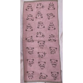 Panda Jacquard Face Towel [TL-F75-2B] Pink