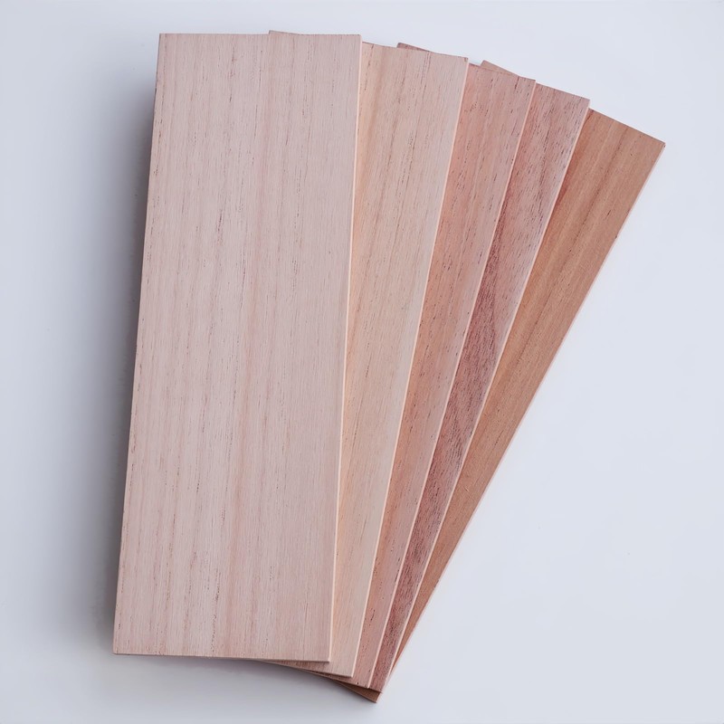 Woho 5 Pack Solid Spanish Cedar Wood Planks for DIY