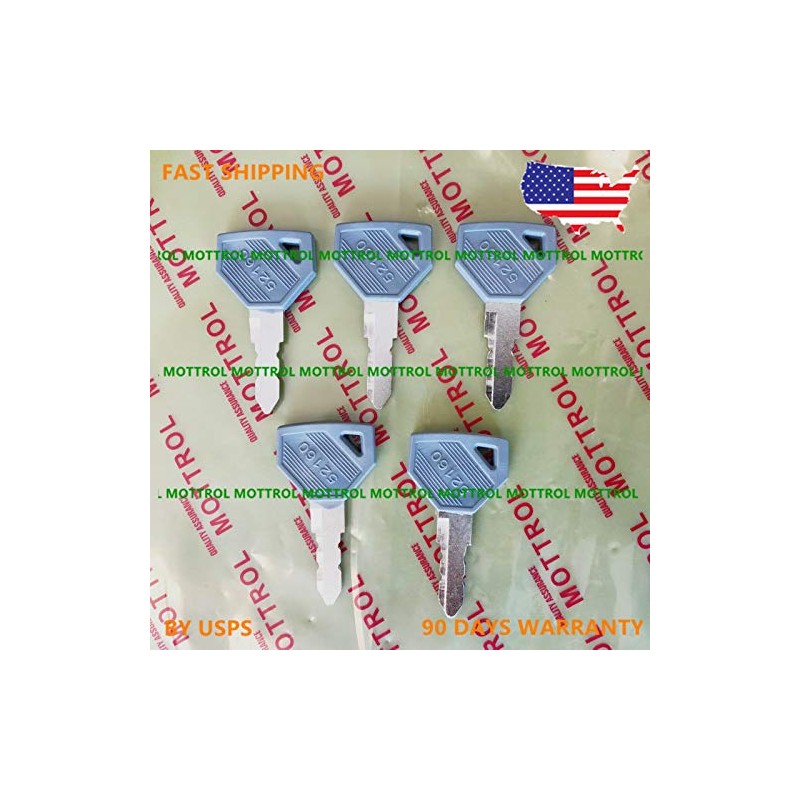 5 PK 52160 Keys FITS YANMAR,John Deere Excavator Grader Dozer