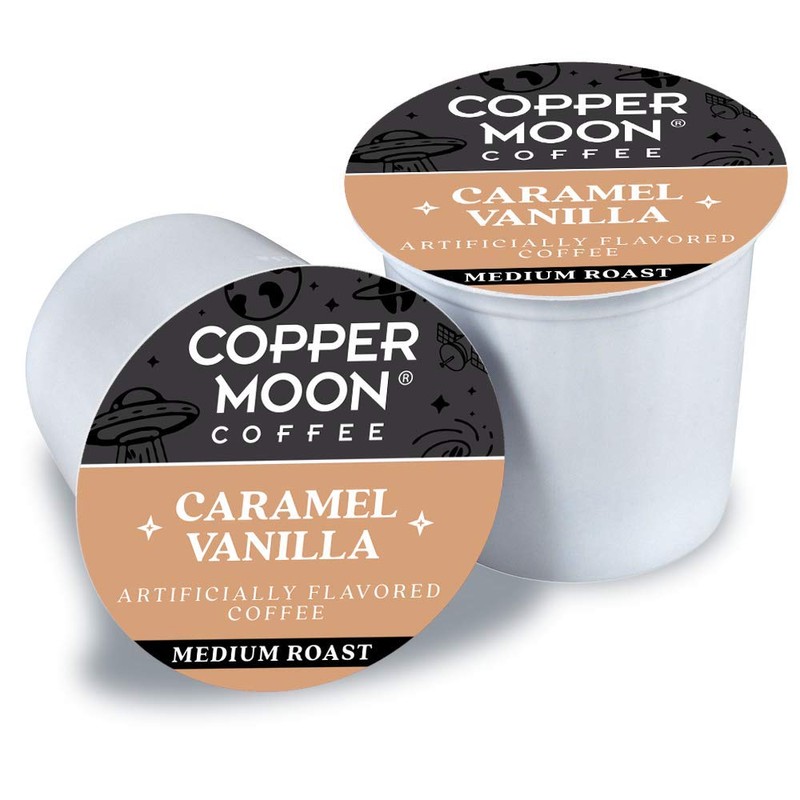 Copper Moon Caramel Vanilla Blend, Medium Roast Coffee Pods Compatible