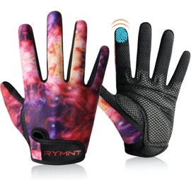 ZEROFIRE Full Finger Workout Gloves for Women Men - Weight Lifting Gloves with Full Cover Palm Protection & Extra Grip for Gym,Weightlifting,Fitness,Exercise,Training.Cycling.Galaxy-Large