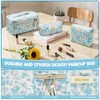 3pcs Floral Makeup Bag, Large Travel Quilted Makeup Bag for