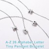 SILVERCUTE Tennis Chain Bangles for Womens J Initial Letter Charm