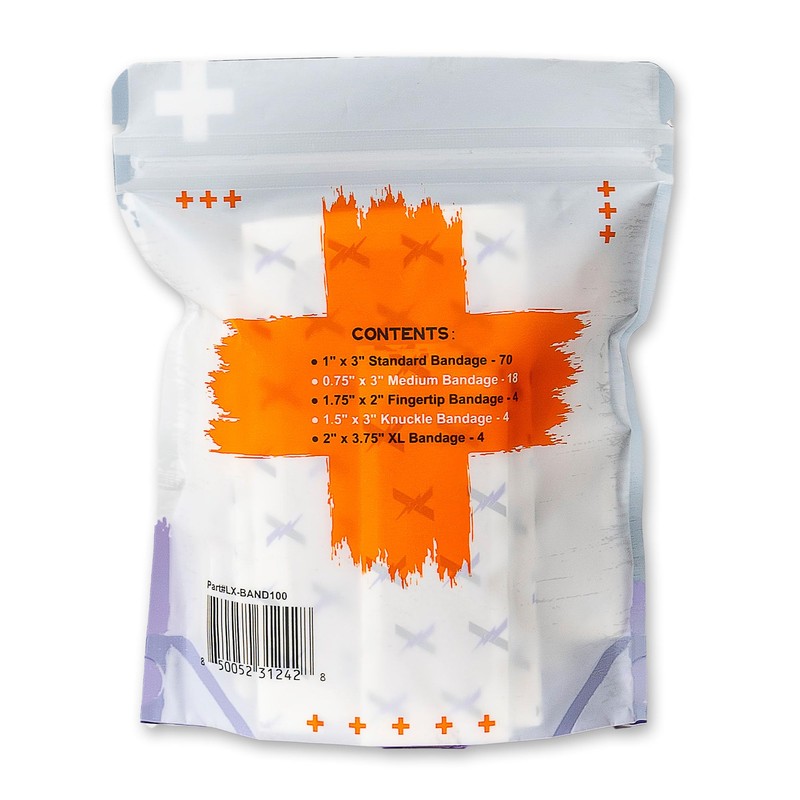 Lightning X Products Heavy Duty Flexible Fabric Assorted Adhesive Bandages