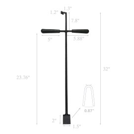 FixtureDisplays Water Meter Key Lid Opener T-Handle Curb Valve Wrench Tool Main Shutoff Valve