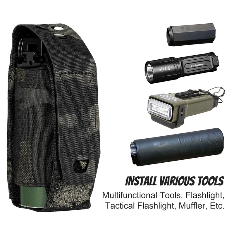 Molle Flashlight Holder Magazine Pouch Tactical Pouches Flashbang Pouch Portable