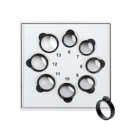 medidor de anillos para dedo, Kit de Tamaño de Anillo Inteligente de 8 Piezas，6 a 13 Tamaños， Medidor de Tamaño de Anillo de Dedo, para fabricación de anillos, Medidor de joyería，Herramienta de Medición