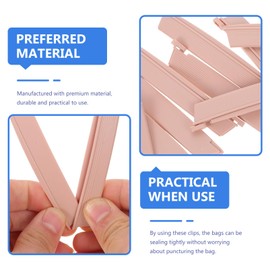 Healifty 10Pcs Ostomy Bag Clip Drainable Pouch Clamp Tail Closure Surefit Leak- Proof Colostomy Sealing Bars Postoperative Care Tools Fistula Accessories