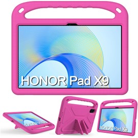 XLTTONG for Honor Pad X9 11.5 inch Case 2023,Kids Boy Girls EVA Shockproof Cover Case for Honor Pad X9,with Stand Handle (Rose)