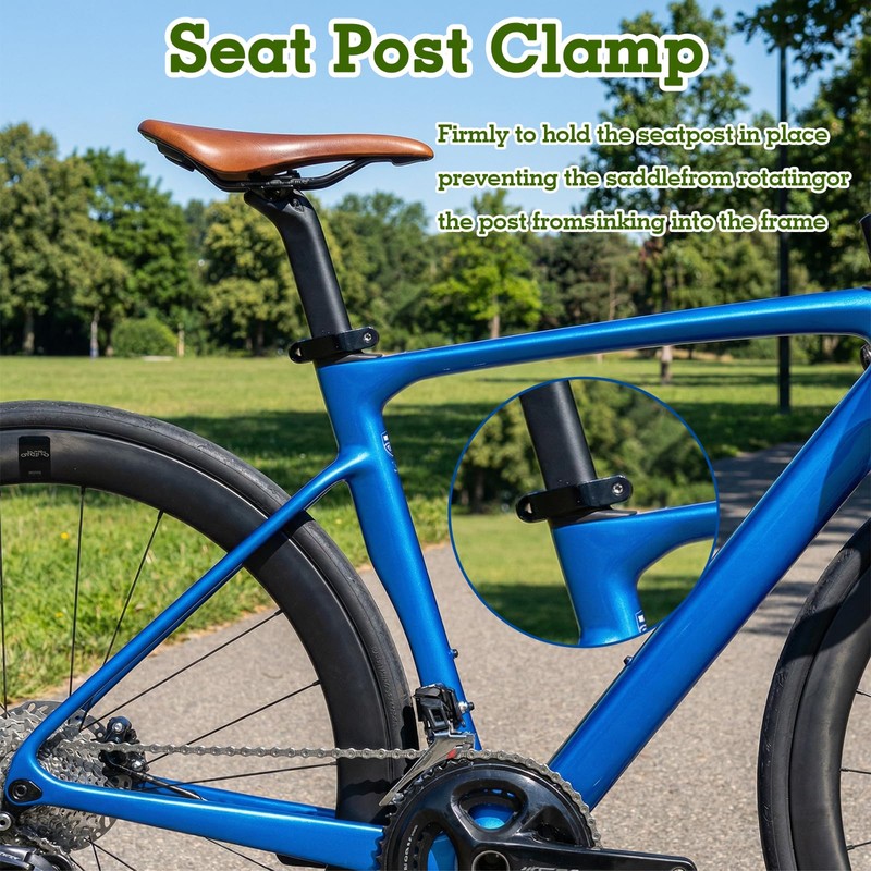 2pcs 31.8mm Quick Release Bike Seat Clamp, Aluminum Alloy Seatpost