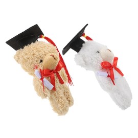 LABRIMP Graduation Bear Doll Bouquet Plush Mini Bear Stuffed Animals for Party Favor Congratulatory School Graduates