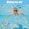 OFKAFEZV Underwater Play Set, Children's Diving Toy Set, 8 Pieces