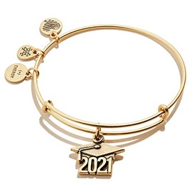 Alex and Ani 2021 Graduation Cap Charm Bangle, Gold