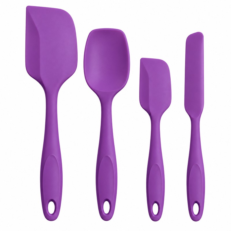 Silicone Spatula Set for Cooking and Baking – 4-Piece Heat-Resistant