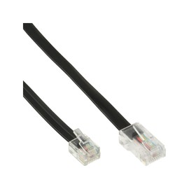 Intos Connection Cable Cable RJ11/RJ11/45 Male – RJ45 Male Flat 4 A 10 m Black