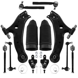 FUTAINEW 12Pcs Steering & Suspension Kit Control Arms for Lexus RX350 2010-2015, Lexus RX450h 2010-2015 | Toyota Highlander 2008-2018, Venza 2009-2016, Ball Joints Tie Rods End Links Boot Replacement
