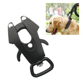 UFURMATE Frog Clip, Space Aluminum Locking Dog Leash Buckle Heavy-Duty Quick Release Buckle Rust Resistant Dog Chain Buckle Replacement- 595lbs Capacity, Inner Diameter 25mm