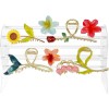 Acrylic Claw Clip Organizer,360 Degree Rotating Holder Transparent