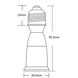 YiLighting Supplier E26 Socket Extender, Medium Base, White, 2-Pieces, 2.5 Inch Extension