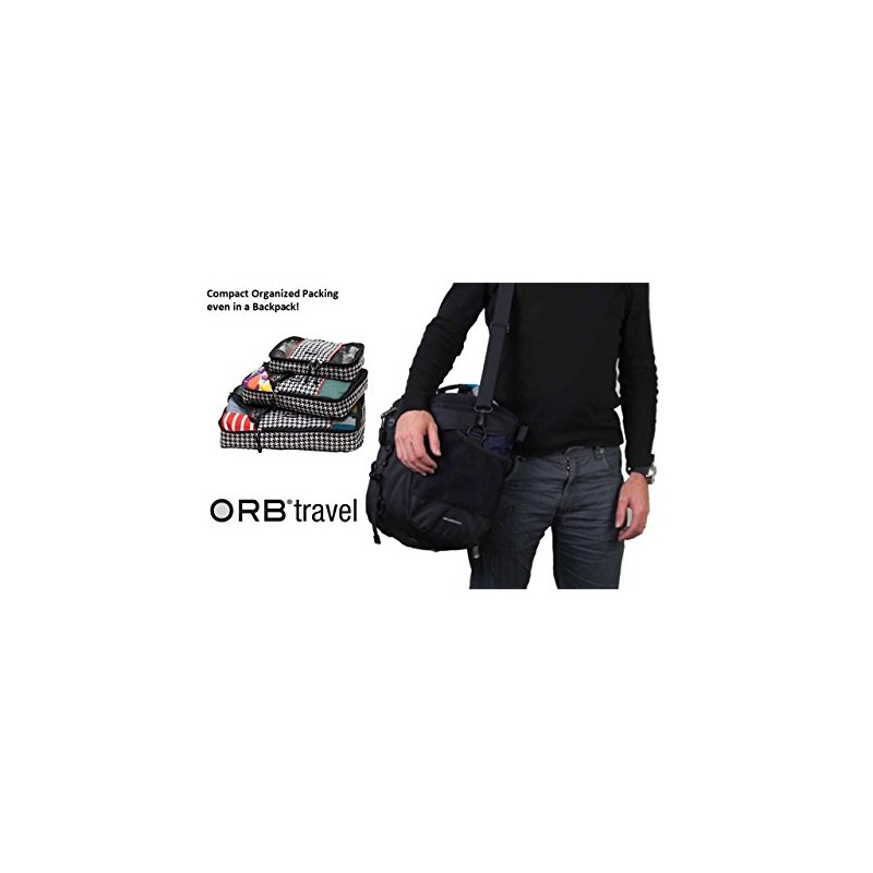 ORB Travel 3pc Packing Cubes suitcase, backpack travel organizing system