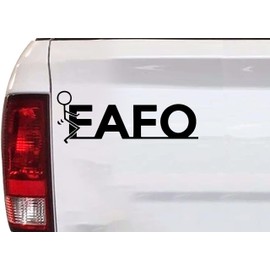 Generic FAFO Car Window Bumper Laptop Computer Skateboard Guitar Sticker Decal 5.5 Inch (Black)