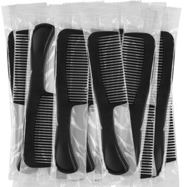 HQSLsund 500 pcs Combs In Bulk Individually Wrapped, Hair Combs, Bulk Combs For Homeless Individually Wrapped For Women,Kids,Hotel,Airbnb,Shelter,Charity(Black,500)