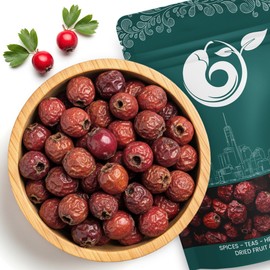 NY Spice Shop Dried Hawthorn Berries - 8 Ounce Fresh Hawthorn Berry - Wild Harvested Hawthorn Berries Whole - Whole Hawthorn Berry Bulk - Naturals Hawthorn Berries Herbal Supplement for Hawthorn Tea