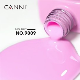 CANNI- Esmalte de uñas en gel rosa, 1 pieza de esmalte de uñas en gel rosa bebé, esmalte de uñas en gel de alto brillo, remojo UVG