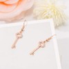 Key Dangle Earring for Women, Hypoallergenic Medical Hook Silver Plated