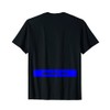 Beast ON Blue Back Print Modern Fitness Simple Gym T-Shirt