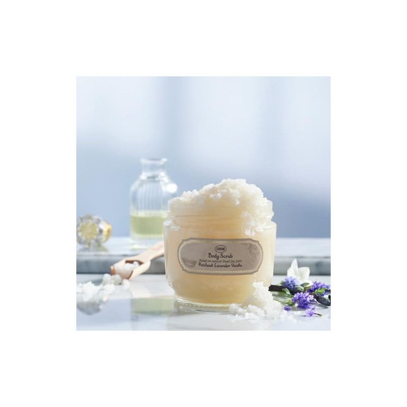 SABON Body Scrub, 11.3 oz (320 g), Patchouli, Lavender, Vanilla