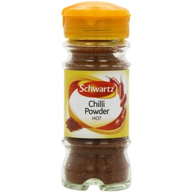 Schwartz Hot Chilli Powder 38 G | Jar | Pack of 6 | Expertly Blended | With Chilli Pepper, Cumin, Oregano, and Garlic | Perfect for Tacos, Fajitas, Chilli Con Carne & Mexican Dishes