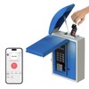 Key Lock Box Wall Mount with Key Drop Slot, Smart