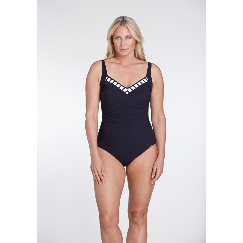 Sunflair Women's Badeanzug Basic Swimsuits, Blue (Nachtblau), 14 (Size: 44D)