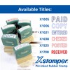 Xstamper Word Stamp Pre-inked Reinkable - Paid - W42xD13mm Ref