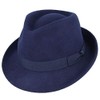 Maz Elegant 100% Wool Trilby Hat Waterproof & Crushable Handmade