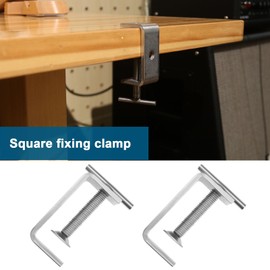 ECSiNG 4PCS Heavy Duty C-Clamps 304 Stainless Steel Woodworking Fixed Fixture Clamp 65mm Wide Jaw Opening Tiger Clamp for Home Improvement Car Repair Hand Twist Style 2