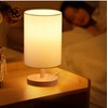Absdefen Japanese Table Lamp, Bedside Lamp, Bedside Light, Fabric Shade,