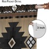 Aztec Curtains, Retro Southwestern Ethnic Geometric Window Treatments for Living