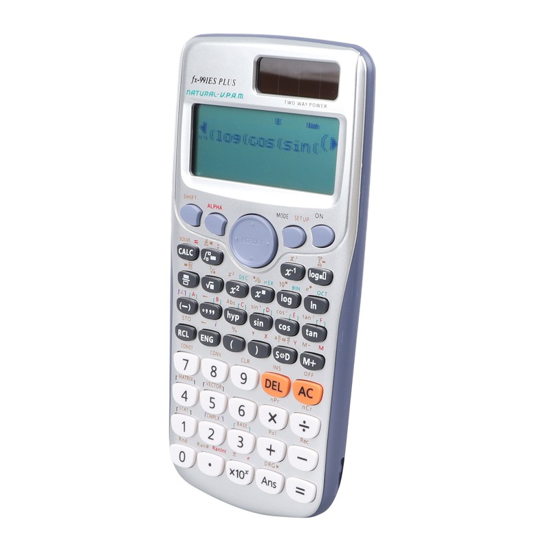 Scientific Calculator Large Display 417 Functions Battery Power Sliding Cove
