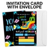 LyoGao Waterslide Birthday Party Invitations Summer Backyard Water Slide Bash