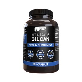 Pure Original Ingredients Beta Glucan 1,3/1,6, (365 Capsules) No Magnesium Or Rice Fillers, Always Pure, Lab Verified