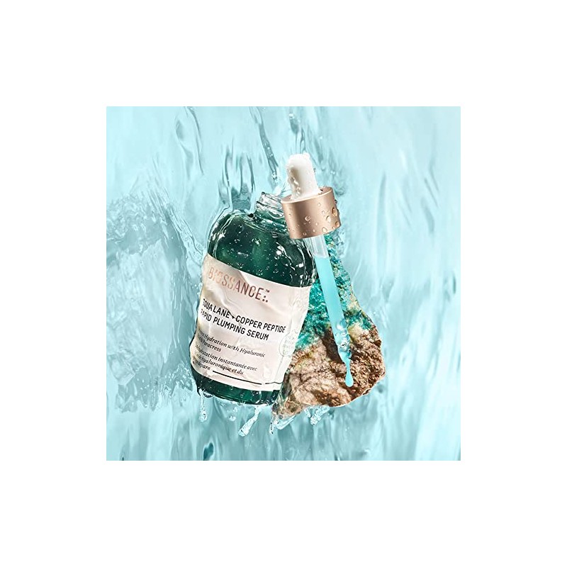Suero facial Biossance Squalane + Copper Peptide Rapid Plumping Serum