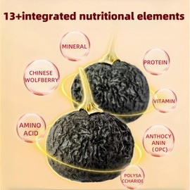 Black Goji Berries, 7oz (200g) - Premium Dried Superfood | No Additives, Vegan | Tea, 黑枸杞 (Hei Gou Qi)