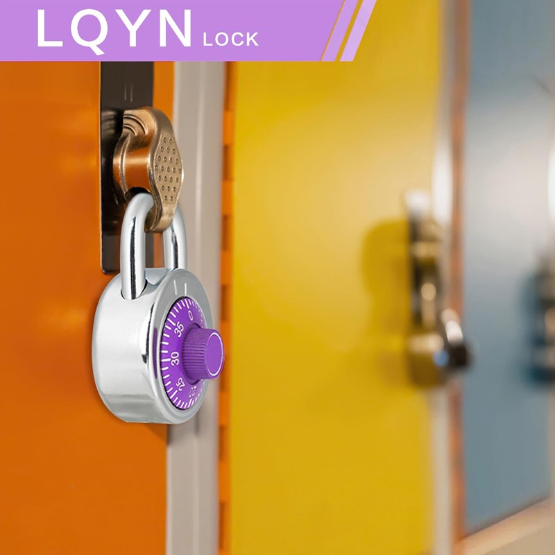 Combination Lock, LQYN Standard Dial Combination Lock, Pack of 1;