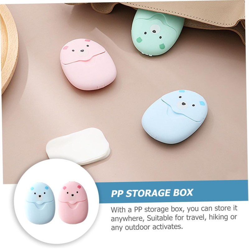 BESPORTBLE One-time Use Soap Sheets Mini Soap Flakes Hand Cleansing