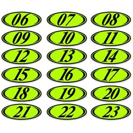 2 Digit Oval Black and Green 2021 Model Years Windshield Sticker CAR DEALERSHIP AUTO Dealer Supplies