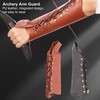 Archery Arm Guard PU Leather Soft Antiwear Adjustable Easy to
